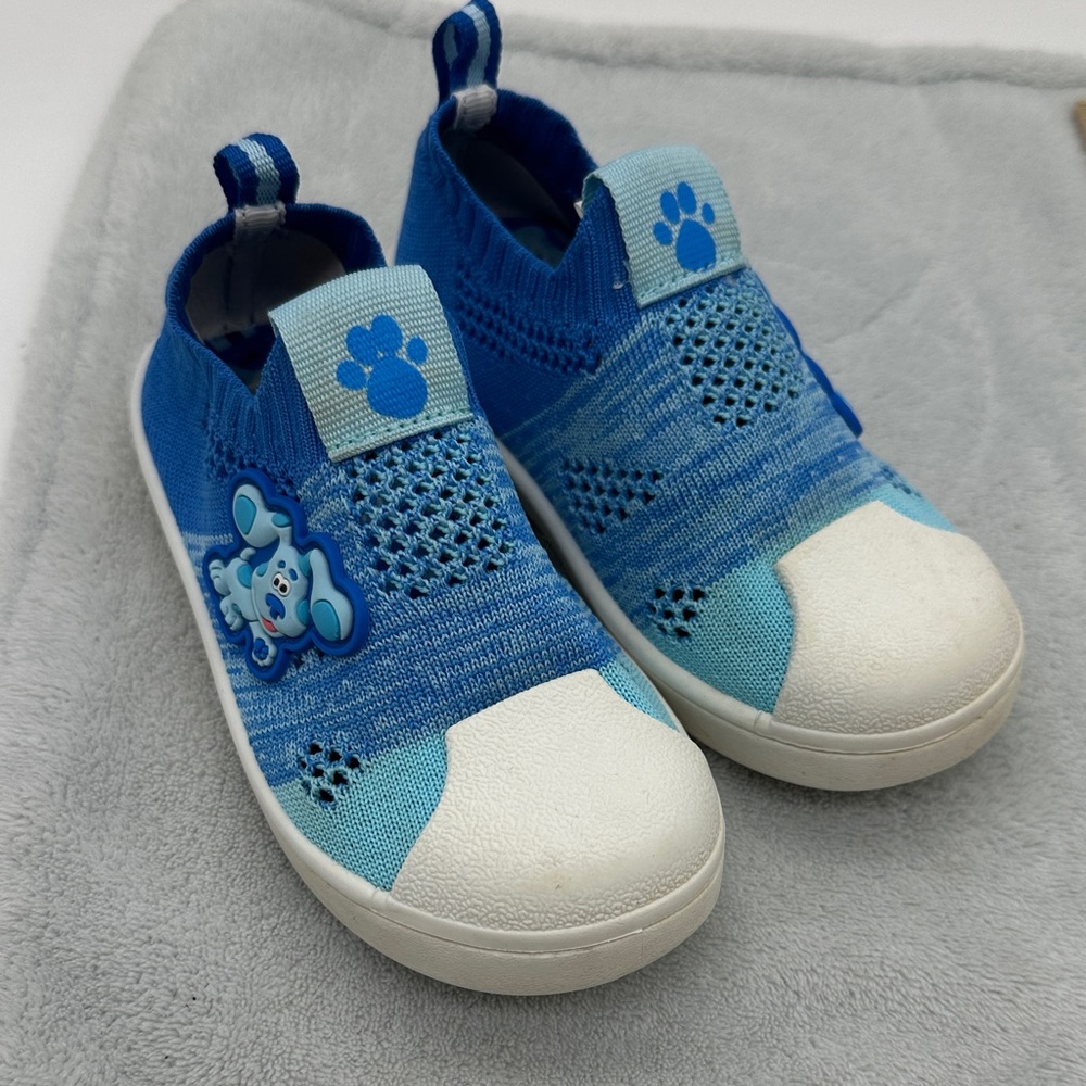 Nickelodeon Blues Clues License Toddlers Size 7 Slip-On Mesh Shoes